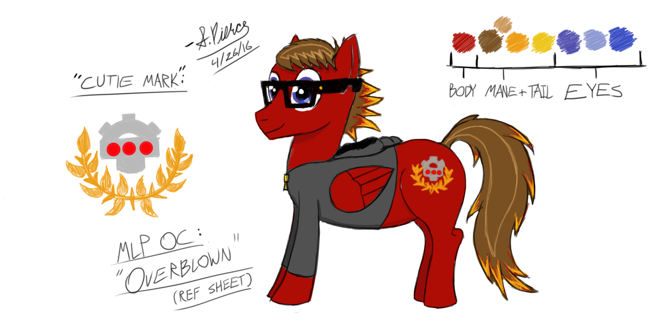 MLP OC Reference Sheet - Overblown